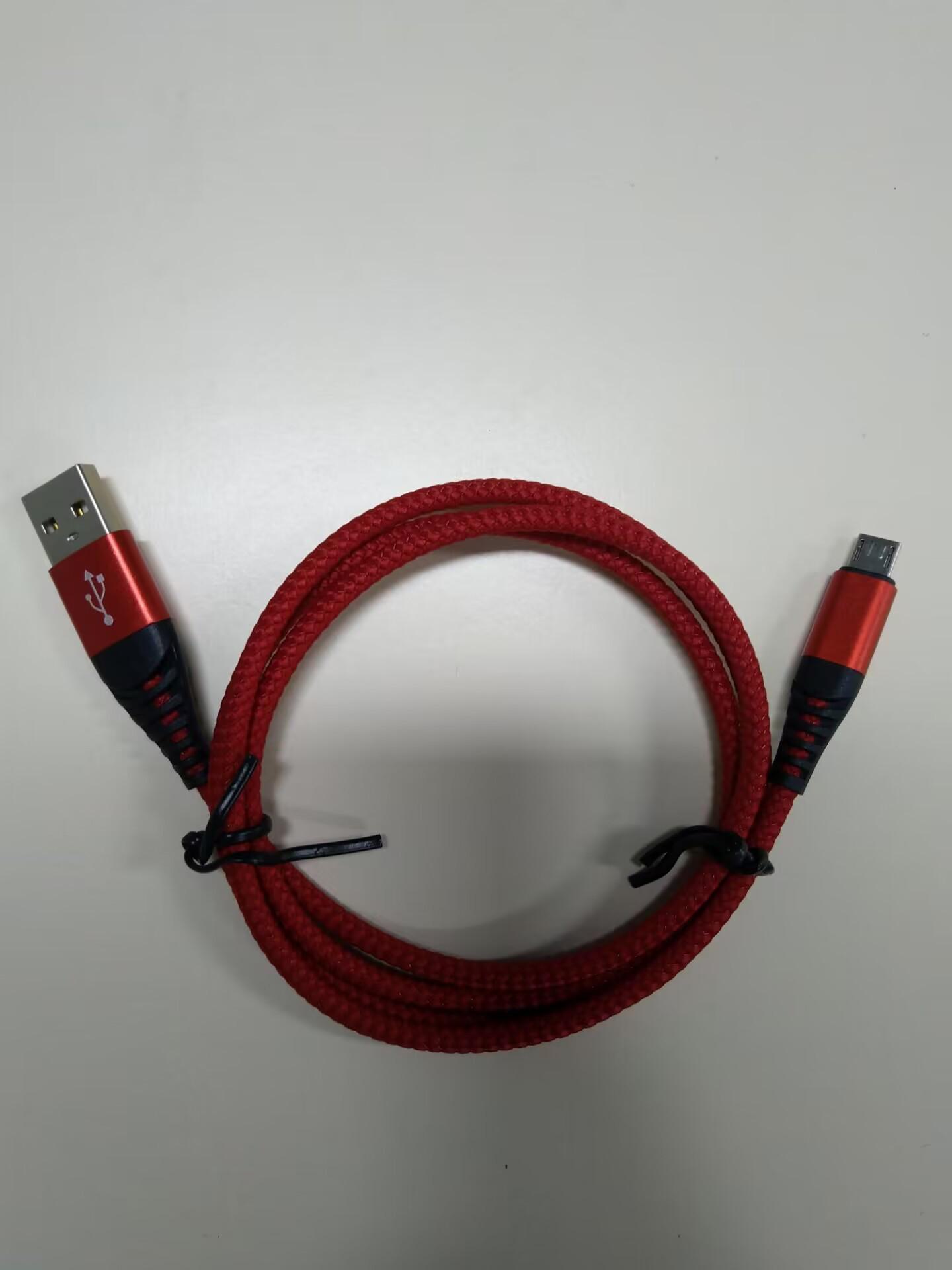 

Кабель для быстрой зарядки Mermaid Nylon Braided для телефонов Apple/Android/Huawei Type-C 1 meter Android cable красный