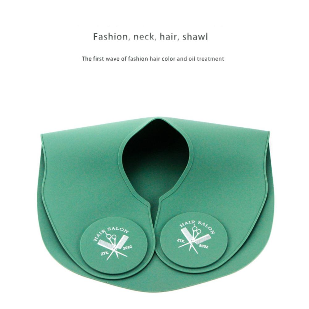 Professional Silicone Hair Cutter Cape Thicken Hair Coloring Accessories Barber Neck Wrap Cover Waterproof Hairdressing Apron