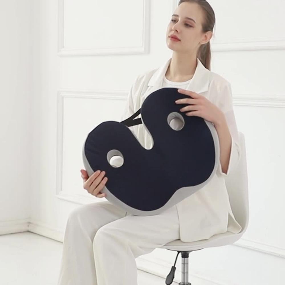 Chair beautiful hip seat cushion hemorrhoid cushion fart cushion breathable seat cushion thick office sedentary memory cotton seat cushion