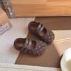 Girls' Korean-style suede polka dot leather shoes, new spring and autumn soft-soled toddler princess shoes, forest-style single shoes