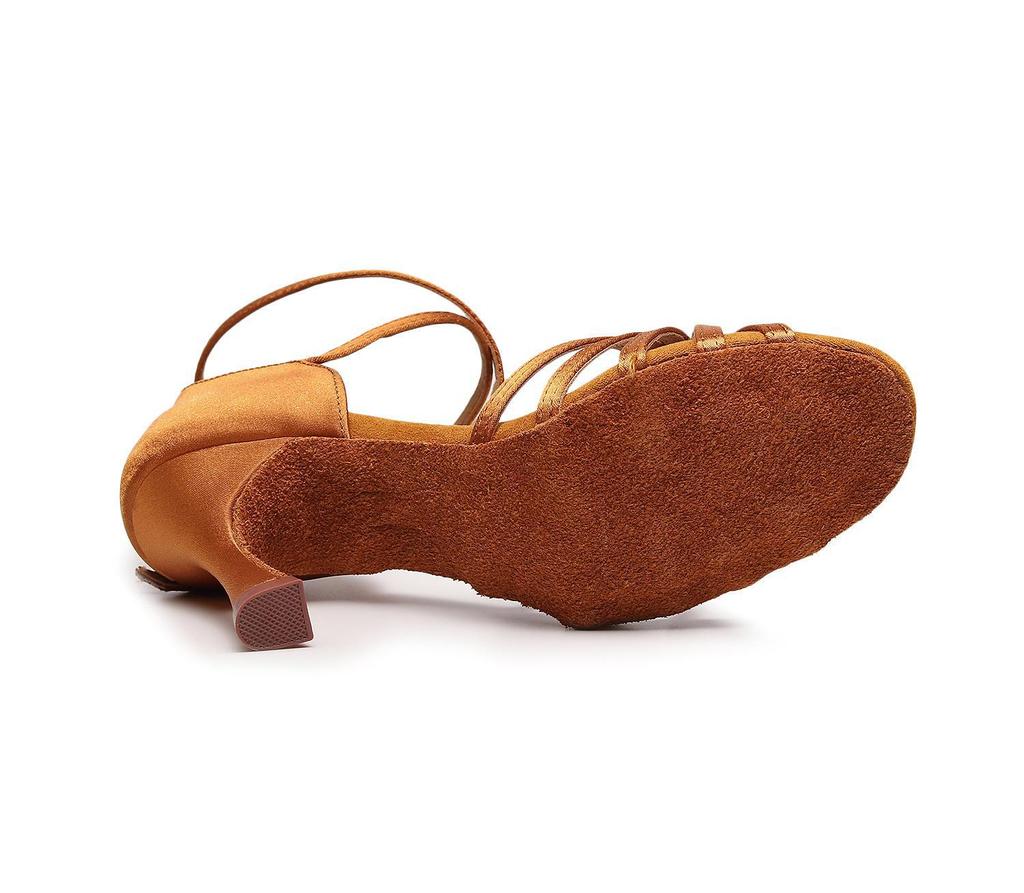 Professional Latin Dance Shoes with Soft Soles - Available In Adult Medium and High Heel and Children's for Summer Practice and Dance Examinations.