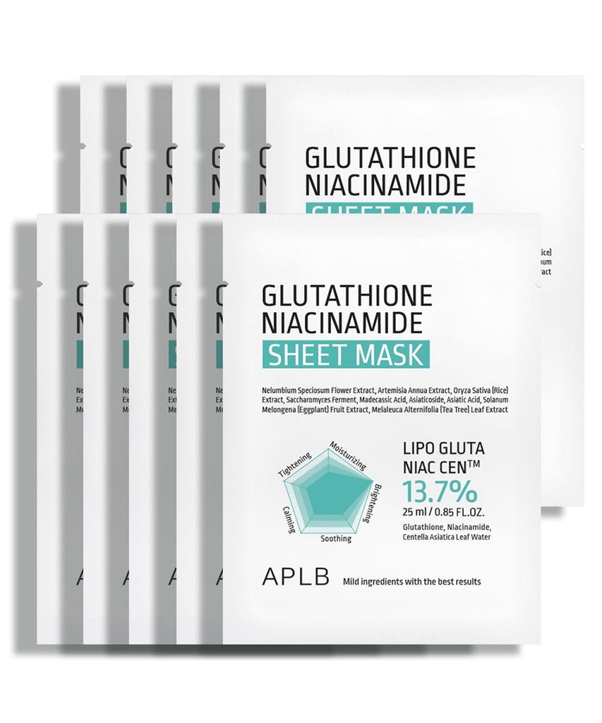 Glutathion Niacinamid Tuchmaske (10 Stück)