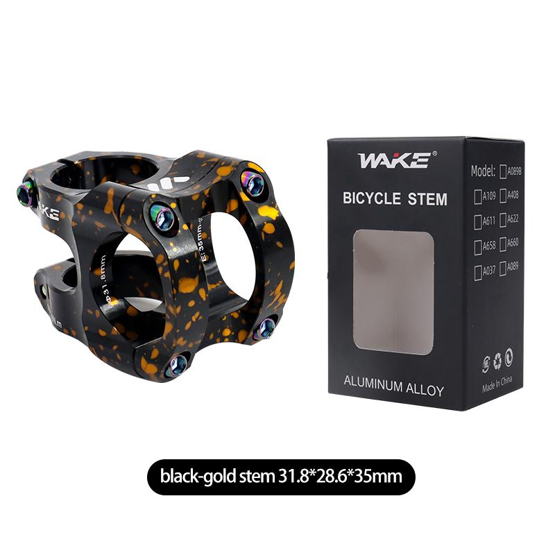 Wake Mtb Power Stem Road Bike Mountain Bicycle Bridge Short Power 31.8mm 35mm Road Handlebar Table Adjustable Stem Riser Cycling