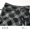 ELLE French Plaid Chiffon A-line Skirt