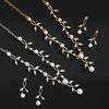Women's Alloy Necklace and Earrings Set - Perfect for Brides At Wedding Banquets