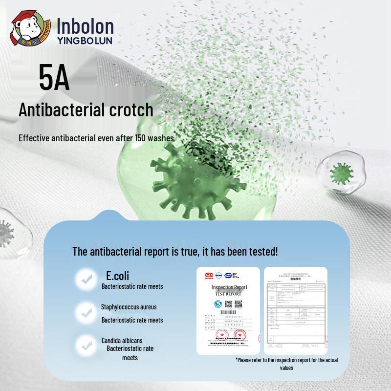 Yingbolun Girls' Modal Cotton A-Class Boxer Briefs 4-Pack