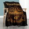 Liverpool Personalizovaná deka se jménem Lehká přizpůsobitelná deka Hřejivá dekorace Vhodná na zdřímnutí, do postele, na pohovku, do domácnosti Ideální pro všechna roční období