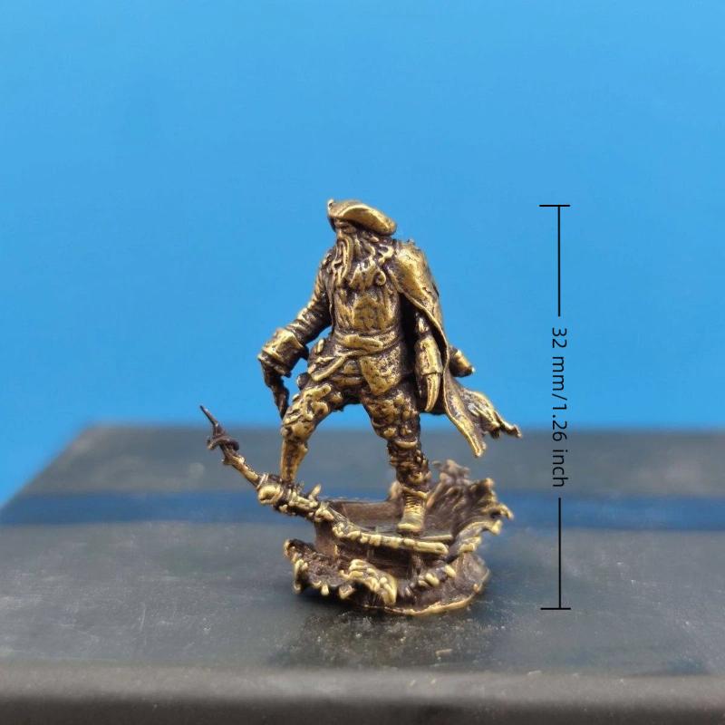 1Pc Brass Pirate Monster 1/64 Figurine Miniature Landscape Display Model Mini Figurines Ornaments