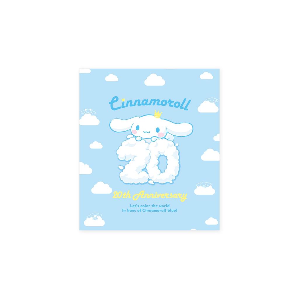 White Clover Cinnamoroll 20th Anniversary Sanrio Characters Silver Surgical Stainless Steel Cubic Necklace, 316L, Zirconia, Silver, SA20CI-N001RD