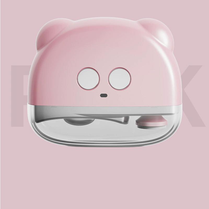 

2-in-1 Electric Nail Clipper & File, Portable Rechargeable Nail Care Device for Home, Mini Safe Nail Beauty Tool рожевий