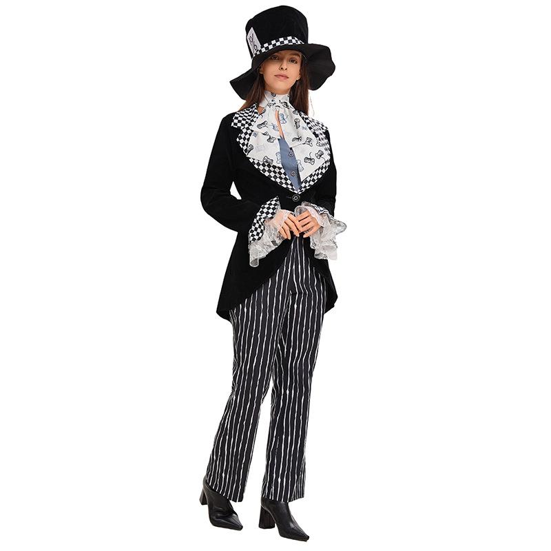 Halloween cartoon costumes Alice in Wonderland, Mr. Hatter costumes, Mr. Mad Hatter magicians