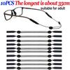 1-10pcs Universal Adjustable Eyewear Retainer Fit Sports Sunglasses Retainer Unisex Strap Safety Glasses Holder Large Round-Head