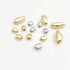 Copper-Plated 18K Gold Irregular Stone Spacer Beads for DIY Jewelry