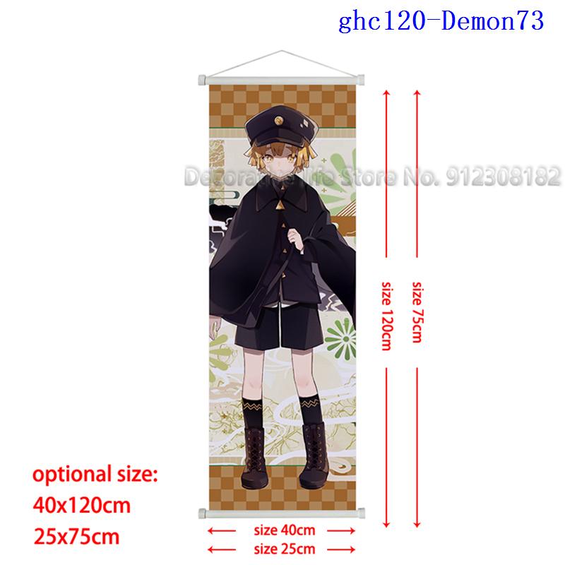 

Demon Slayer Scroll Poster Kamado Tanjirou Canvas Painting Nezuko Classic Wall Art Pictures for Living Room Home Decoration 25*75cm белый