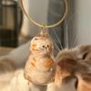 Cat Keychain Pendant Backpack Cat Dog Hair Storage Box Hanging Cat Bag Hanging Pet Hair Grooming Souvenirs Home Display Ornament