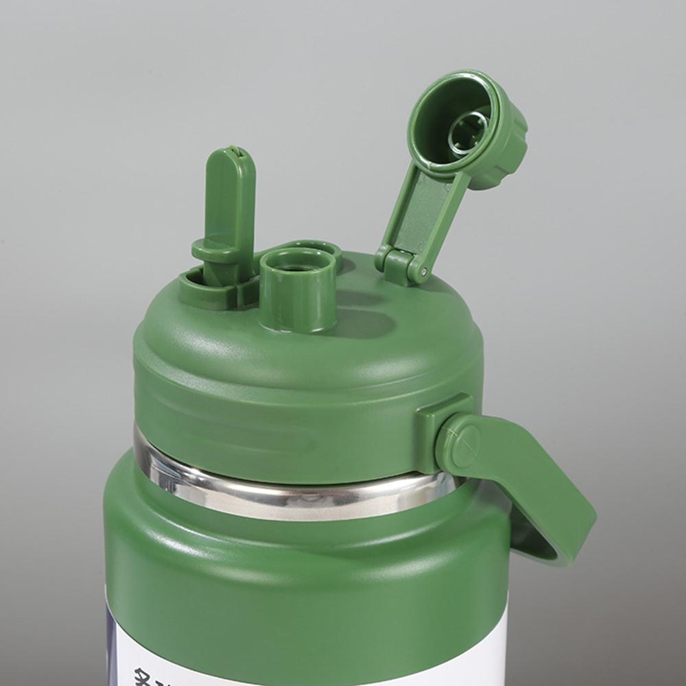 50oz New large capacity insulation bucket, Multi-functional 304 stainless steel thermo jug, Outdoor portable sports kettle, 1.5L