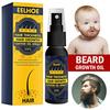 Huile de Croissance pour Barbe pour HOMMES Stimule la Repousse des Cheveux Sérum Croissance Poils de Moustache Barbe