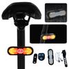 Bicycle Rear Light Rechargeable Warning Bike Lights with Turn Signals & Horn Warning Cycling Light Waterproof for Night Riding