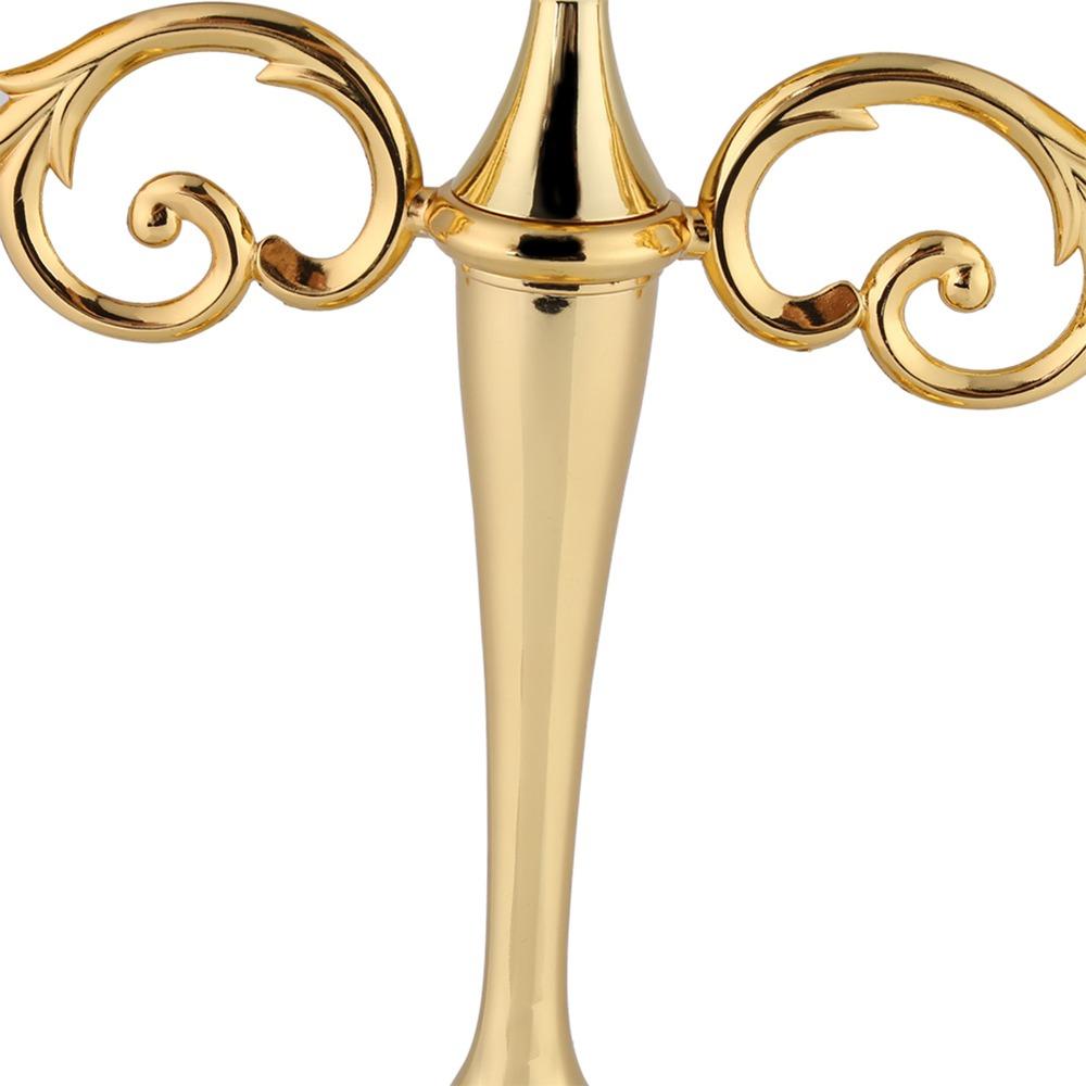 3 Arm Candle Candelabra Polished Finish Candlestick Holder Taper Candle Holder  Wedding Decor