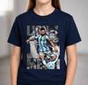 T-shirt Grafica con Ritratto di Messi 2026 Streetwear Estivo Adatta Sia a Unisex Che a Unisex T-shirt Esclusiva Per i Fan del Calcio di Messi