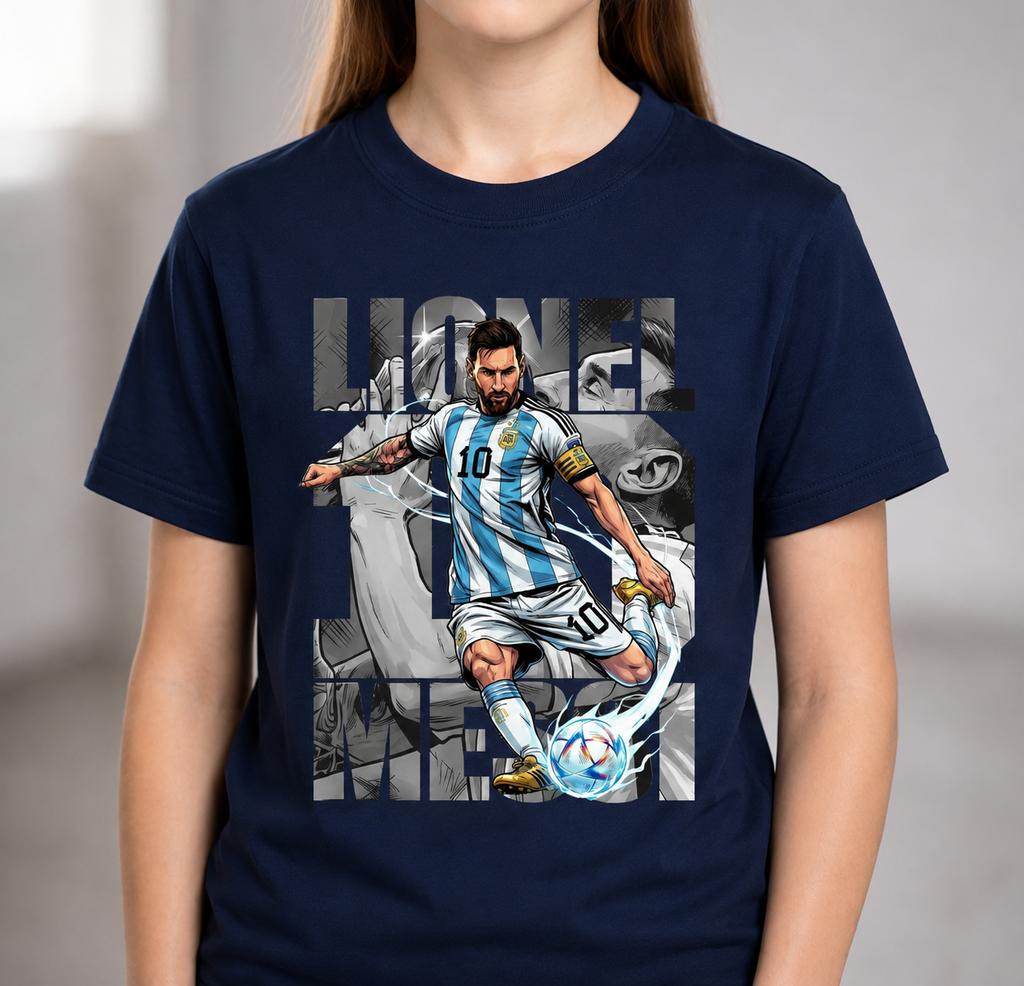 T-shirt Grafica con Ritratto di Messi 2026 Streetwear Estivo Adatta Sia a Unisex Che a Unisex T-shirt Esclusiva Per i Fan del Calcio di Messi