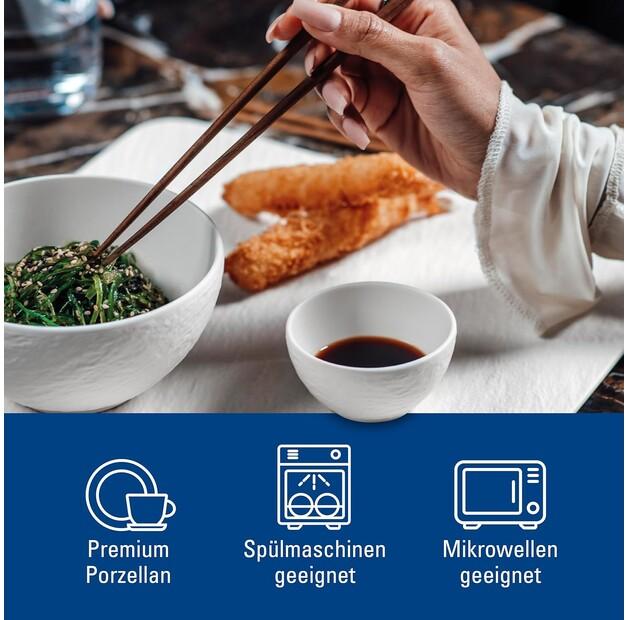 Villeroy & Boch Manufacture Rock White Sauce Bowls, 4 Pieces (1042409023)