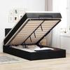 Maison Exclusive - Letto ottomano con materasso nero 120x200 cm tessuto