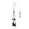 Multifuntional Keychain Travel Friendly Cat Phone Lanyard Acrylic Alloy Texture Phone Accessory for Everyday Carry