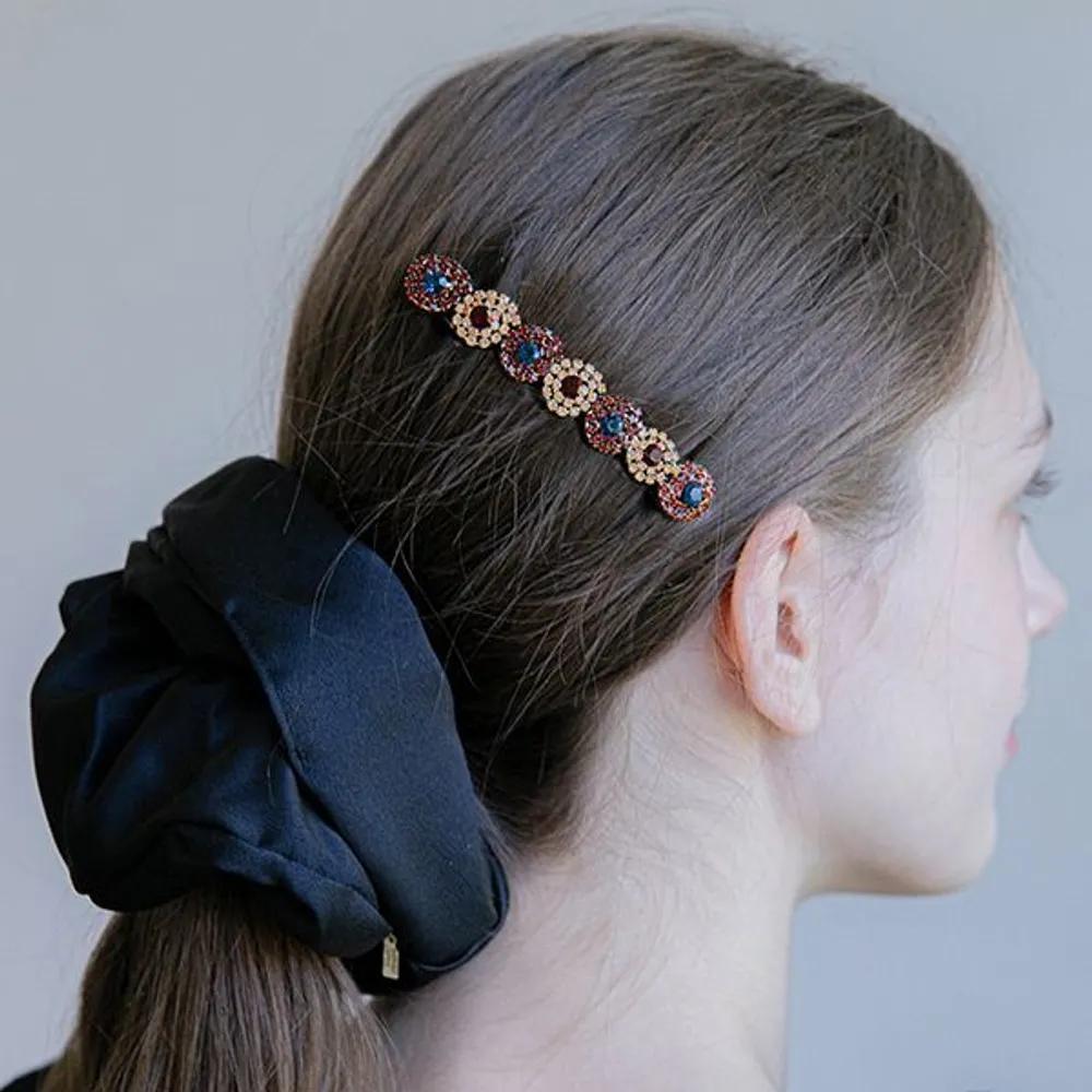 Olivia Color Crystal Hairpin JP-22-157AB black