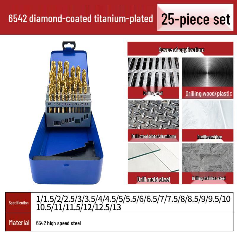 Tiangong Cobalt Twist Drill Bit Set for Stainless Steel, Mold Steel, and Cast Iron Drilling