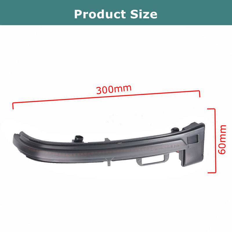 For Peugeot 308 Light 2013- No Error 2PCS LED Dynamic Side Mirror Blinker Lights Sequential Flowing Turn Signal Lamps