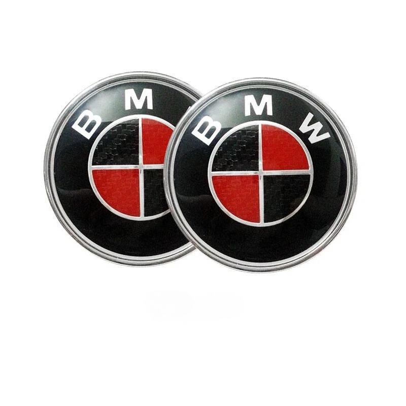 2pcs/set 82mm or 74mm for BMW X1 X3x30f34f36 car hood badge ABS badge accessories for car trunk.2 stuck feet