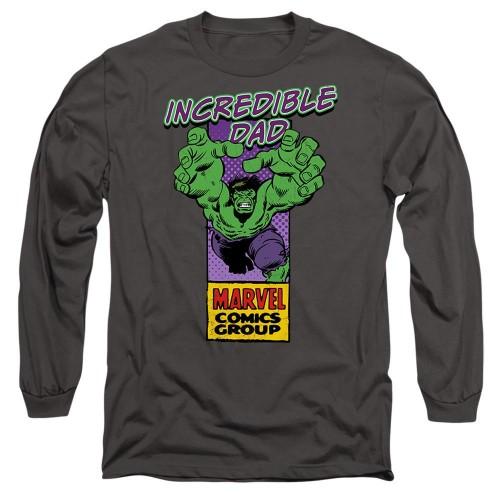 Marvel Comics Mens Incredible Dad Hulk Corner Box Fathers Day T-Shirt