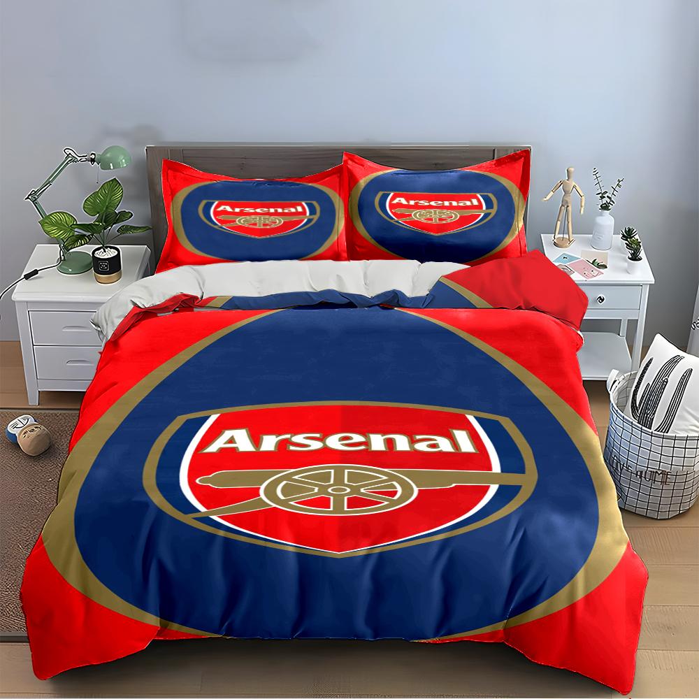 Set Biancheria da Letto Logo Arsenal Set Biancheria da Letto (1 copripiumino, 2 federe, piumino non incluso)