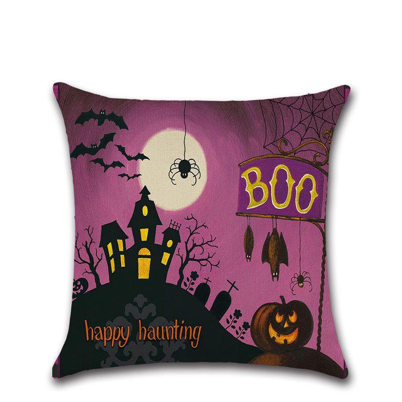 Premium Quality Happy Halloween Cushion Cover Perfect For Home Decor Elegance
