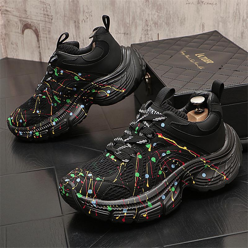 

Мужская обувь, дышащие, на толстой подошве, повседневные кроссовки для бега на открытом воздухе, всесезонные, новые, теннисные, мужские, мягкие, удобные, мужские кроссовки 38 чёрный
