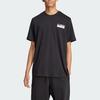 Adidas Originals Logo Print Crew Neck Straight Cut Short Sleeve T-Shirt Men Tops Black JC6537