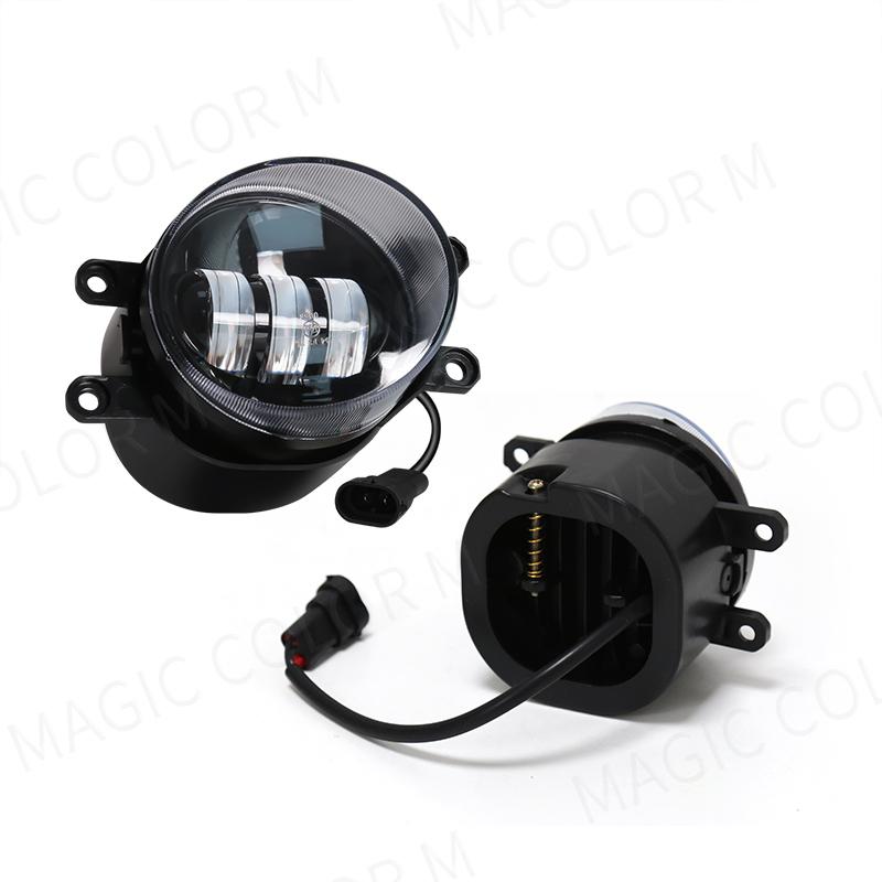 LED Nebelscheinwerfer für Toyota Corolla Camry Yaris RAV4 Prius CHR Hilux Lexus DRL Tagfahrlicht 3,5 Zoll Weiß Gelb