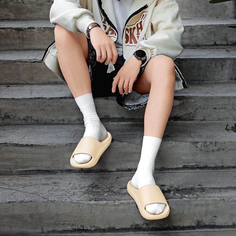 Summer Couple Slippers Outdoor Breathable Beach Shoes Comfortable Soft Soled Non Slip Sandals Suitable For Indoor Wear