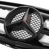 FCM5   Glossy Black Sport Style Racing Grille With OE Style Star Emblem Logo For Mercedes Benz C W204 08-14 C200 C230 C250 Bumper Grill