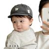 Infant Duckbill Denim Baseball Cap with Soft Brim - Adorable Bear Design Sun Hat for Babies