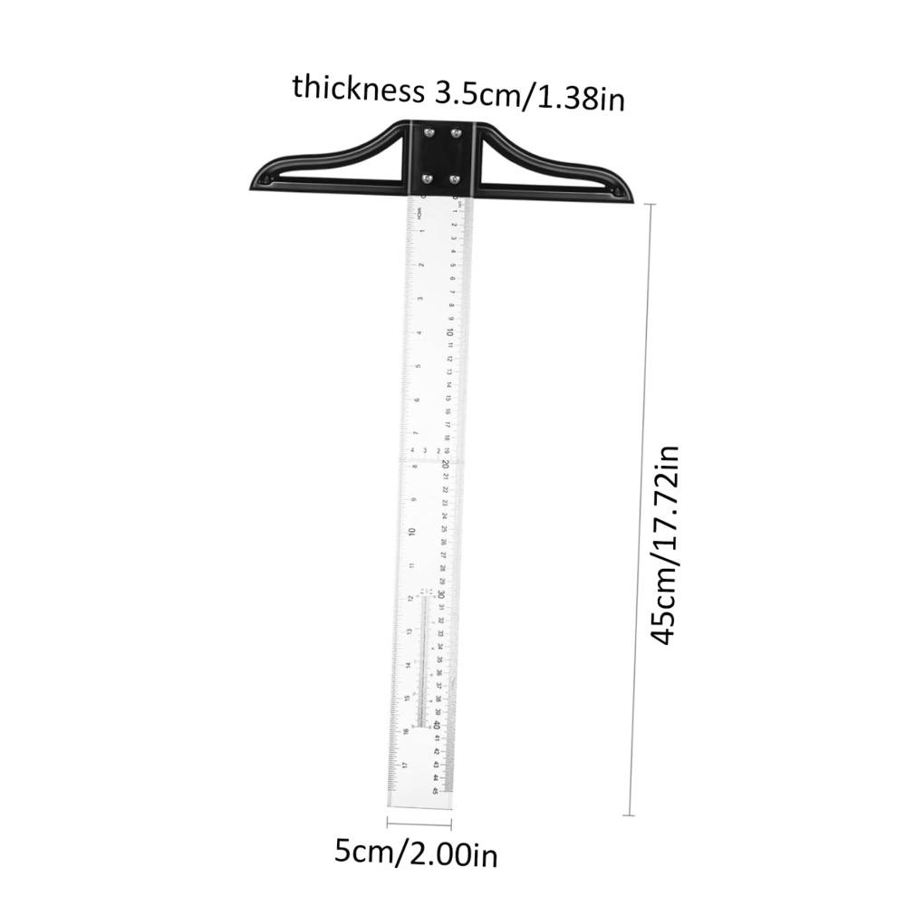 Multi-Sized T-Ruler Detachable Measuring Ruler New T-Square Ruler