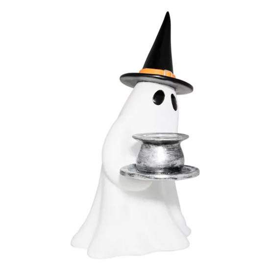 Spøkelsesheks Lysestake Bedårende Form Mini Størrelse Bord Pult Halloween Festlig Lysestake Dekorasjon Festartikler