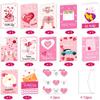 Gratulerer med Valentinsdag tema tegneserie Søt invitasjon brev konvolutt klistremerke gratulasjonskort