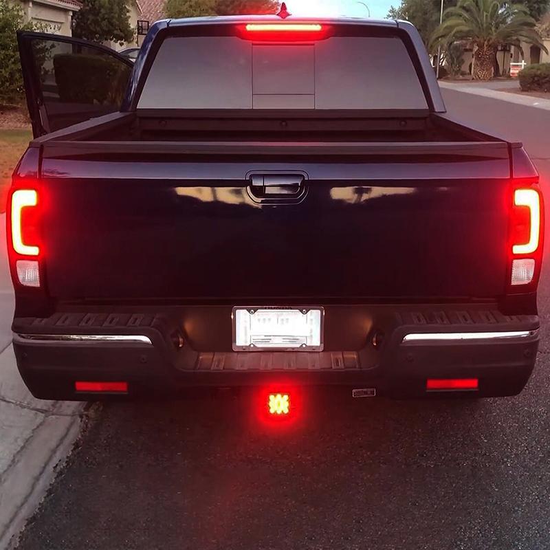 Led Car Red Brake Light Drl Trailer Truck Hitch Cover Fit 2" Towing Hauling Rear Tail Strobe Light Waterproof Taillight