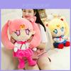 Adorável Brinquedo de Pelúcia de Desenho Animado da Sailor Moon Coelho com Enchimento Macio de Algodão PP para Meninas