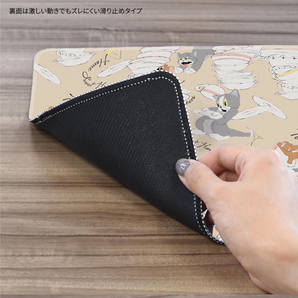 Gourmandise Tom and Jerry Desk Beige Mat, TMJ-241BE