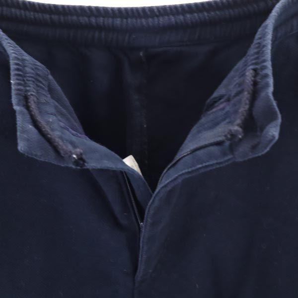 HUNTING WORLD Made In Italy Wide Pants 40 Navy Waist Rubber Women Used