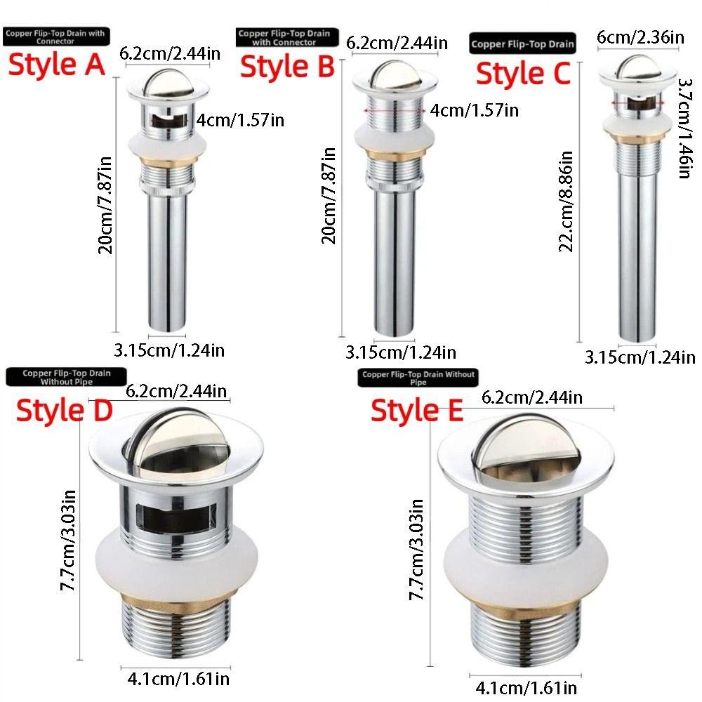 Anti-Clogging Sink Stopper Rust-proof Sink Strainer Durable Universal Sink Drain Bathroom Sink
