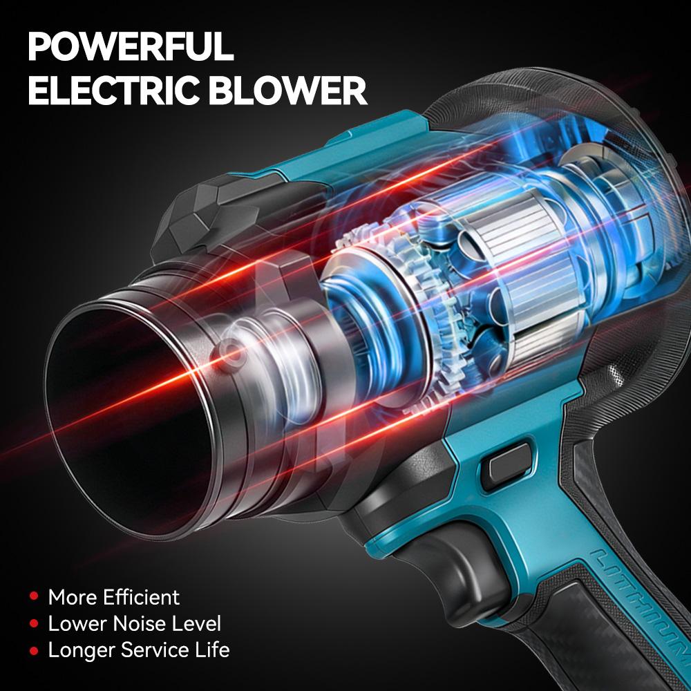 3500W 350M/S Brushless Electric Turbo Blower Cordless Leaf Blowing Dust Vacuuming Household Tool For Battery Pin